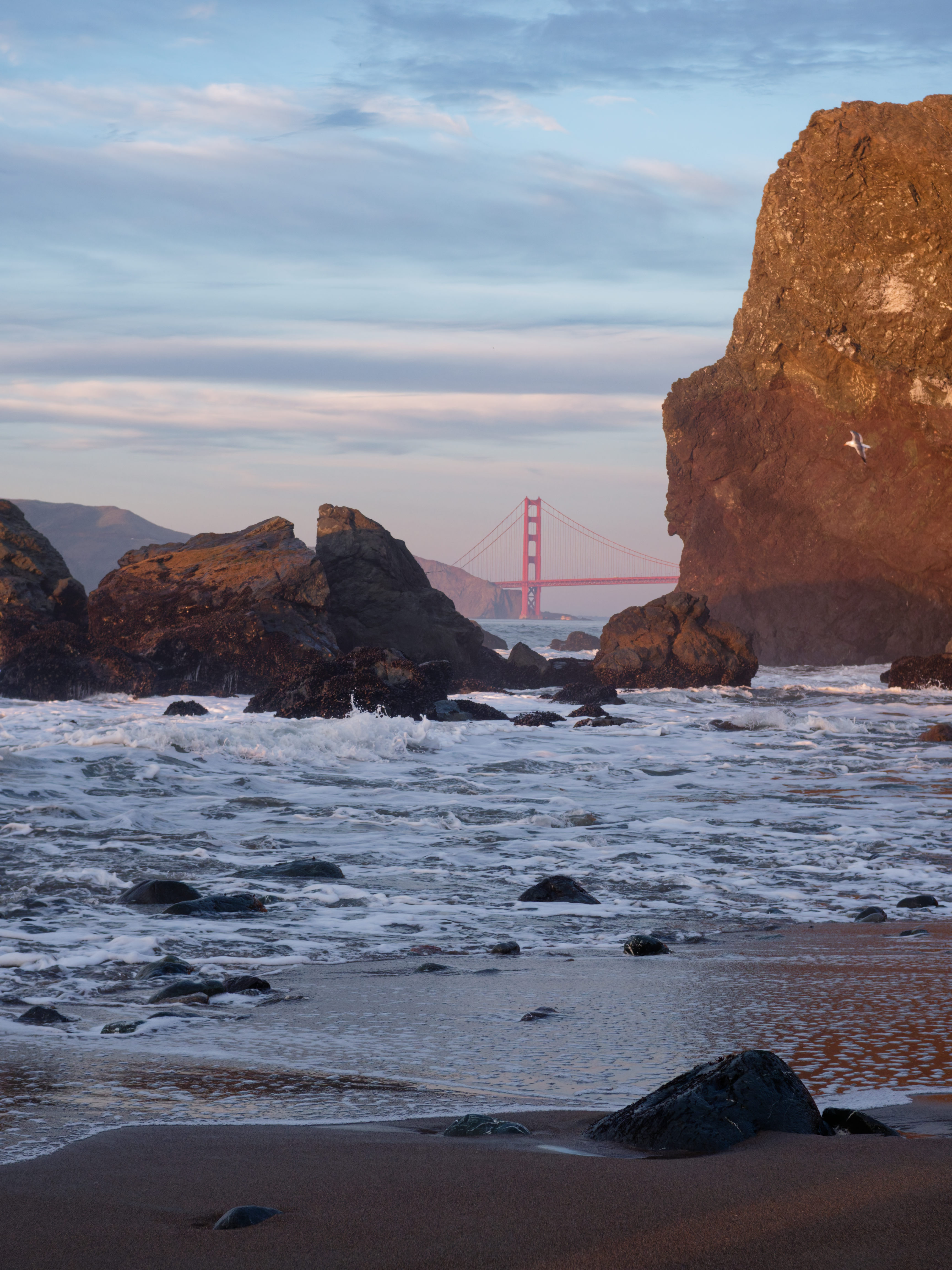 Sunset at Mile Rock Beach